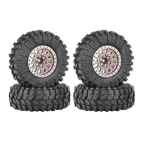 Pneus et roues tout-terrain 1,33 pouce pour mini crawler RC Axial SCX24 TRX4M 1/18