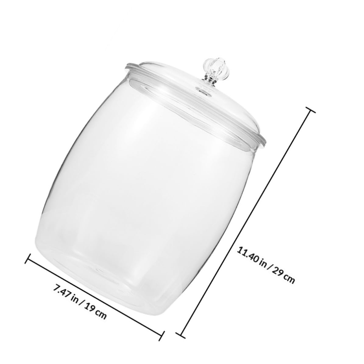 ULTECHNOVO Tarro de Plástico para Alimentos Tarro de Plástico con Tapa 6,5 L Cierre Hermético Reutilizable para Dulces y Galletas Cocina y Bufé Color Aleatorio