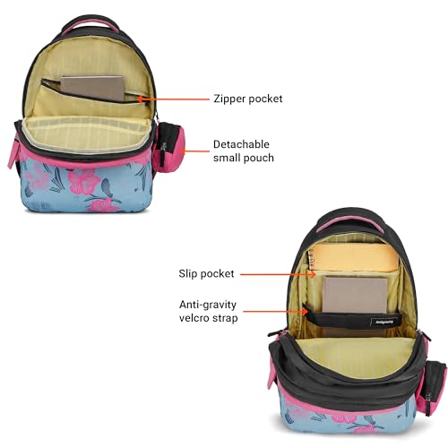 Image of Nasher Miles Polyester Backpack | Ideal for Preschool, Kindergarten, College, School, Office& Travel | Toddler, Girls, Boys, Men, Women