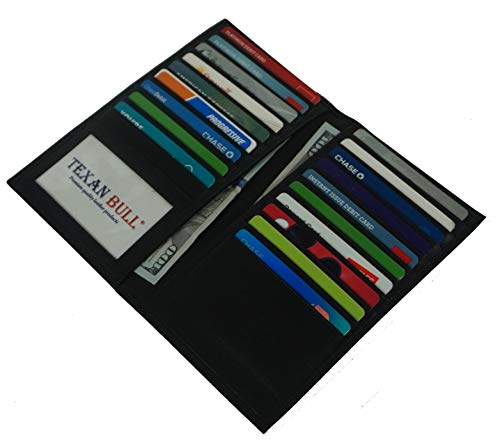 Cow Nappa Leather Credit Card Holder Wallet Organizer Black | Unisex Wallet3