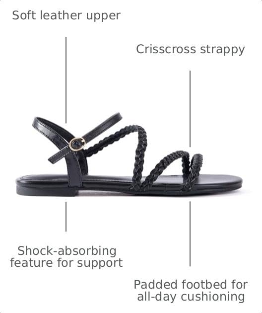 Image of Mtzyoa Women Flat Sandals Dressy Strappy Gladiator Summer Ankle Strap Nude Open Toe Comfortable Wedding Casual Leather Ladies Party Trendy Vacation