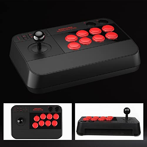 Kinhank Retro Arcade Game Console, Compatible with PC Host/Android, 3D Joystick with Turbo Function, Supports Multi-Player Games
