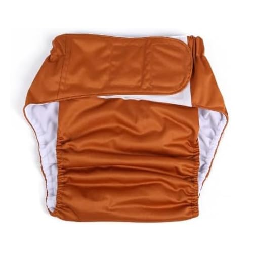 DEWIN Couche Lavable Adulte, Tissu de Soins D'incontinence Couche en tissu adulte pour Incontinence Adulte Lavable (Café)
