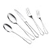 Moxinox 20 Piece Flatware Set Stainless Steel Silverware Tableware Service for 4