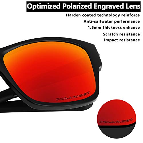 Image of Alphax Polarized Replacement Lenses for Oakley Si Speed Jacket OO9228 Sunglasses - Glare Reduction | Precision Cutting