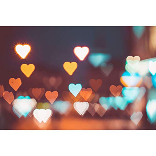 Affiche Lumières Floues de villes en Coeurs une ambiance romantique chez vous