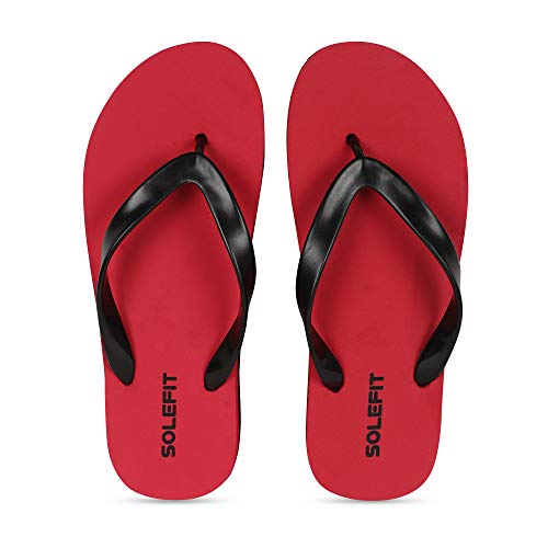 Image of Solefit Men's Red Slippers-7 UK (41 EU) (SLFT-0078)