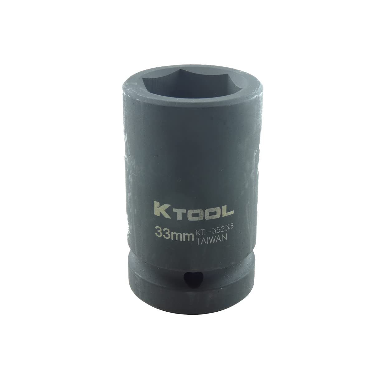 K Tool International35233 33mm Deep Hex Budd Impact Wheel Socket with 1" Drive for Garages, Repair Shops and DIY, Metric, 6-point, Heat- treated, Chrome-moly Steel, Budd Style Truck Wheels