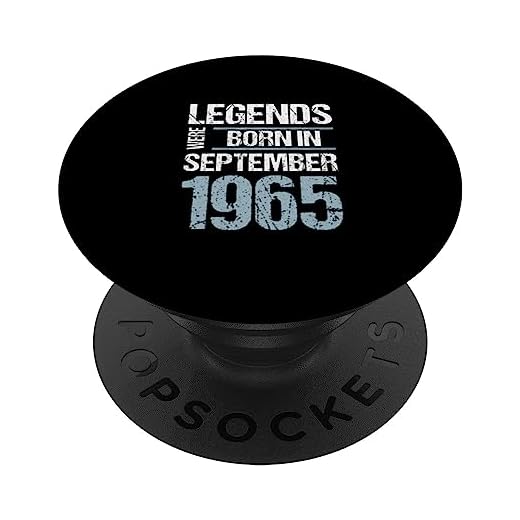 Legends Were Born in Septiembre 1965 Cumpleaños PopSockets PopGrip Intercambiable