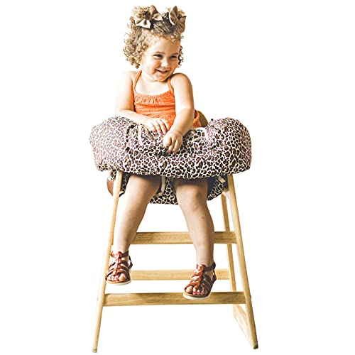 Shopping Cart Cover for Babies- Baby High Chair Cover Restaurant- Shopping Cart Covers for Baby Girl- Grocery Cart Cover for Baby- 7 in 1 Fold & Carry Compact Baby Shopping Cart Cover w Phone Pocket