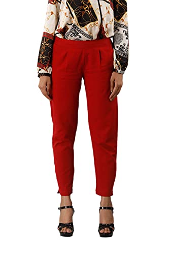 Image of Cotton Wear Casual Regular Fit Elastic Waist Double Side Pocket Trouser