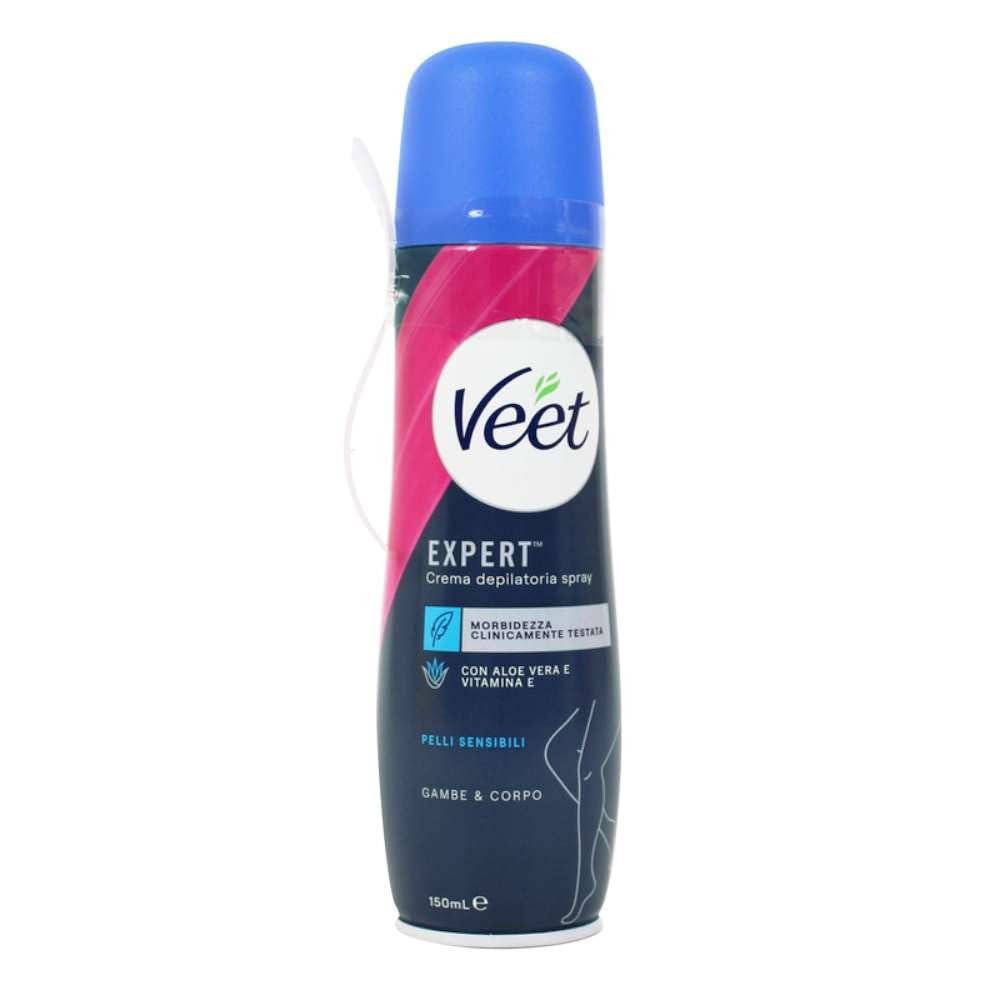 Veet Crema Depilatoria spray para Piel Delicada - 150 ml