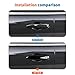 JeCar Black Side Mirror Covers & Door Handle Covers Trim Kit for 2014+ Jeep Cherokee