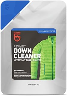 Gear Aid Revivex Down Cleaner for Jackets and Sleeping Bags, 10 fl oz wash