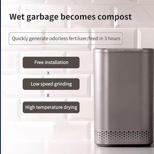 Electric Kitchen Compost Bin with Odour-Absorbing Carbon Filter, Simple One-Button Operation for Effective Food Waste Recycling - Image 6