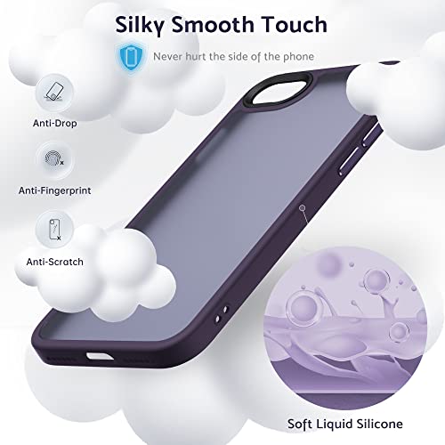 Anqrp Designed for iPhone SE 2022/2020/8 Case, Military Shockproof Slim Translucent Matte Phone Cover - Image 4