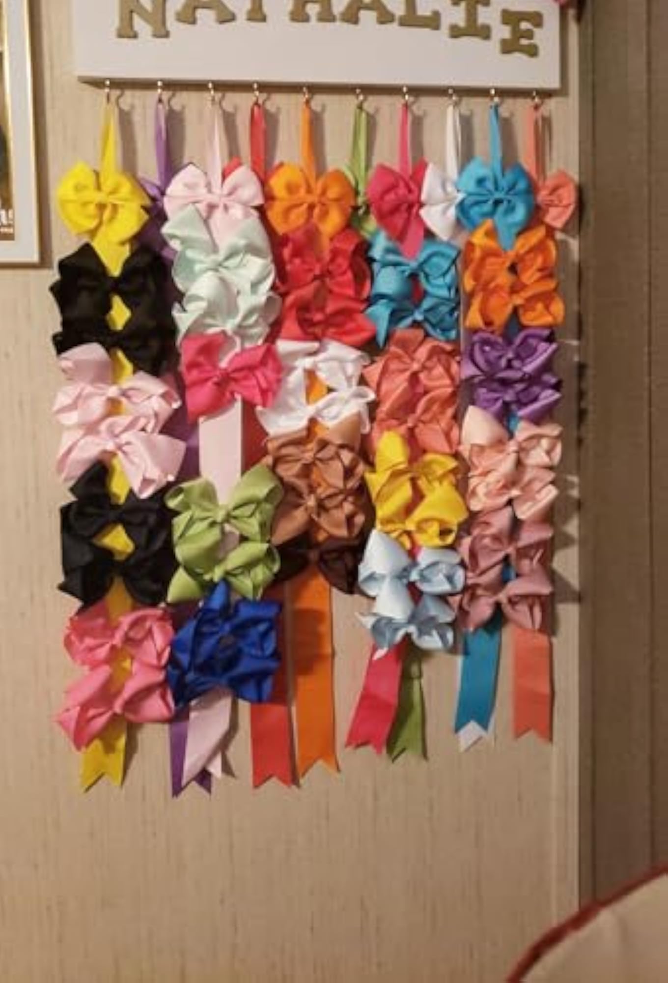 12PCS Hair Bow and Clip Holder Organizer