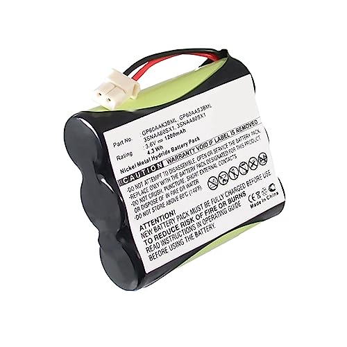 Dantona Cordless Phone Battery, Compatible with Sanyo GES-PCF01 Cordless Phone, (Ni-CD, 3.6V, 600 mAh) Ultra High Capacity, Replacement for Sony BP-T33 Battery