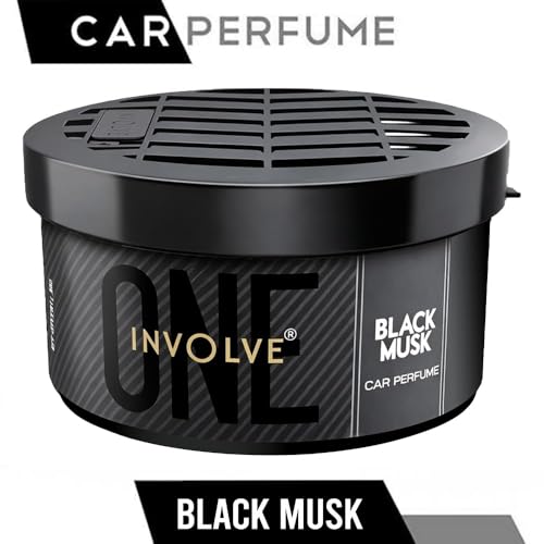 Image of Involve One Black Musk Car Perfume | Pack of 2 | Strong Fiber Car Air Freshener | Long Lasting Fragrance | Car Perfumes Luxury | Car Fresheners Long Lasting | Car Accessories 2026
