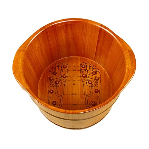 Baño de pies de madera sólida con diseño artesanal