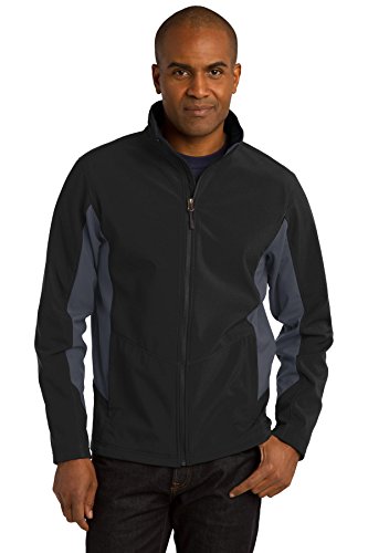 Port Authority Core Colorblock Soft Shell Jacket. J318 Black/ Battleship Grey XL