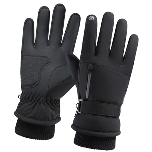 HUANGENG Guantes de esquí de invierno, resistentes al viento, guantes de snowboard para pantalla táctil, guantes cálidos de invierno para mujeres y hombres, esquí, ciclismo