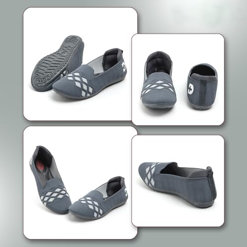Image of Doctor Health Super Stylish Comfortable Classy Knitted Design Ballerina | Premium Look Flat Jutis | Non Slip Lightweight Shoes Bellies for Women | Dailywear Flat Bellies | Trendy Women Jutis Bellies