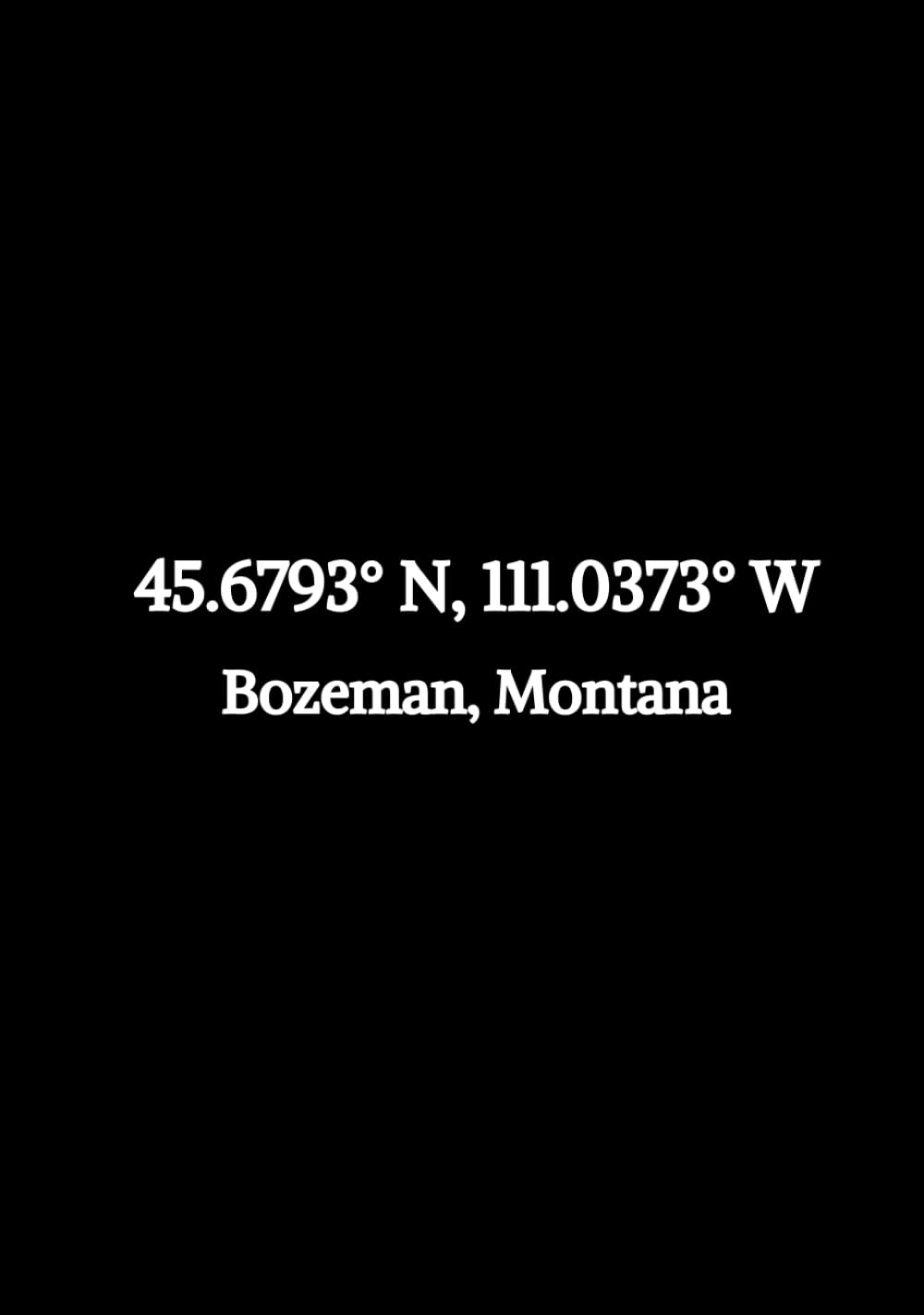 Bozeman Montana Lined Notebook