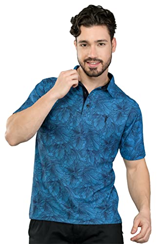 Image of STELLERS Men's Premium Printed Polo T-Shirt | Wrinkle Free | Quick Dry | Breathable | Stretchable | Regular Fit