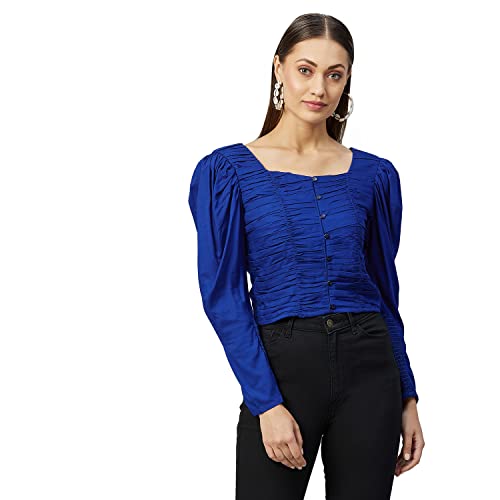 Image of Rare Women's Solid Regular Fit Blouse