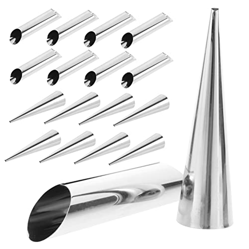 CIYODO 16pcs Stainless Steel Croissant Molds Baking Tools Includes and Straight Forms Easy to and Reusable for Home and