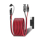Ansoufien Solar Panel Connectors to SAE Adapter Cable 10FT, 10AWG Solar Panel Extension Cable with SAE Polarity Reverse Adapter for RV Solar Panel Caravan Battery Charger