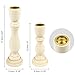 4 PCS Wooden Candlesticks, Unfinished Small Wooden Candle Holders - 7 inches and 4 inches with 7/8 inch Hole