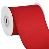 Solid Color Double Faced Red Satin Ribbon 3' X 10 Yards, Ribbons Perfect for Crafts, Wedding Decor, Bows Bouquet, Sewing, Christmas Gift Wrapping