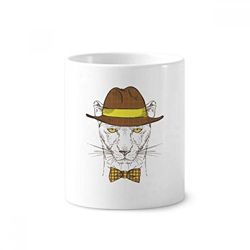 Tasse blanche léopard en céramique pour embellir votre bureau ou salle de bain