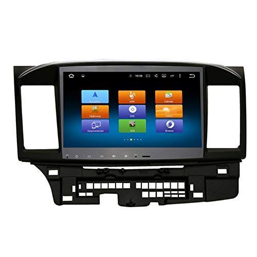 SYGAV Android Octa Core10.2 HD in-Dash Car Stereo Radio GPS Navigation for 2008 Up Mitsubishi Lancer Evo X Galant Ralliart Without OEM Rockford