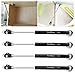 DerBlue 4 Pcs 100N/22.5lb Gas Strut Lift Support Cabinet Door Lift Pneumatic Support(Black)