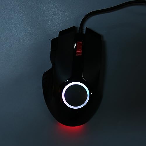 7200 DPI RGB BT Gaming Mouse, Ergonomic Design with Fire, 8 Keys for Laptop PC, Adjustable DPI, 13 Lighting Modes, Wired