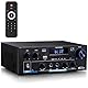 Stereo Verstärker - WOOPKER AK55 HiFi Verstärker Stereo Receiver 600W, 2.0 Kanal Bluetooth Verstärker mit w/UKW-Radio, OPT/AUX/RCA/USB, 2 Mic Eingänge für Lautsprecher