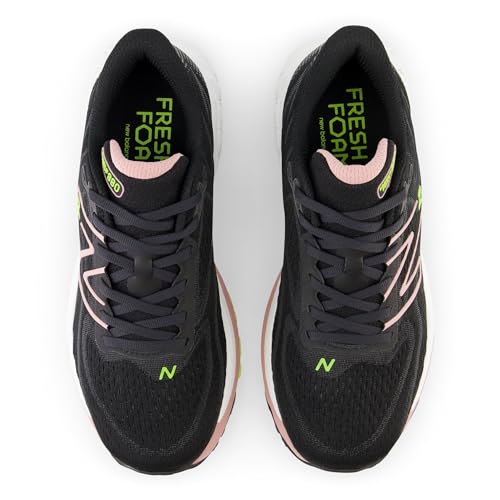 New Balance New Balance Women's Fresh Foam 880 V13 Running Shoe, Black/Pink Moon, 9.5 Medium