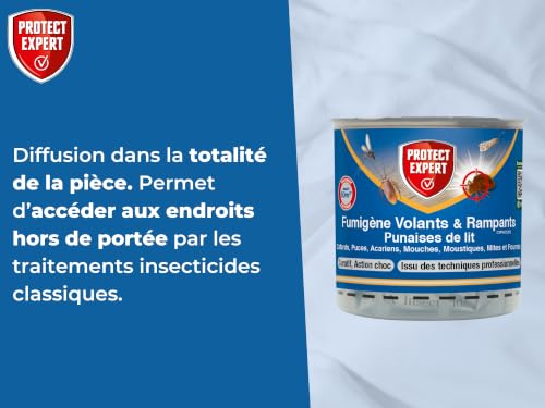 PROTECT EXPERT Fumigène Anti Insectes Volants & Rampants - 25m² – vue 5