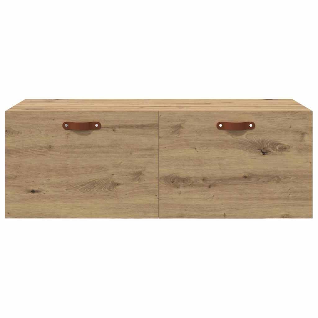 vidaXL Armoire Murale Montage Mural Chêne Artisanal 100 x 36,5 x 35 cm, Armoire Murale Moderne, Espace de Rangement généreux, Design élégant en Bois, Organisation compacte et Efficace