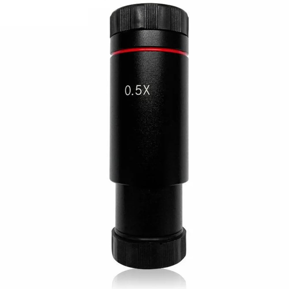 Adattatore per Obiettivo C-Mount 0.5X, Lente di Riduzione per Microscopio, Porta Oculare per Montaggio su Telecamera CCD, Dimensioni 23.2mm o 30mm.