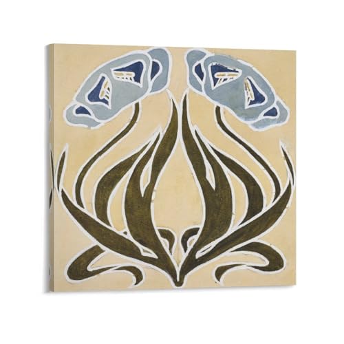 Poster William Morris vintage déco murale carreaux de ménestrel carré 30x30