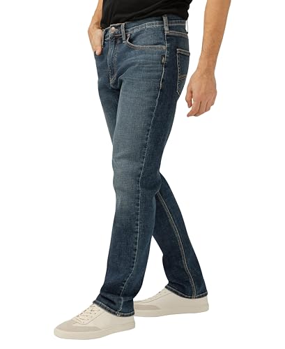 Silver Jeans Co. Men's Machray Athletic Fit Straight Leg Luxe Heritage Jeans2