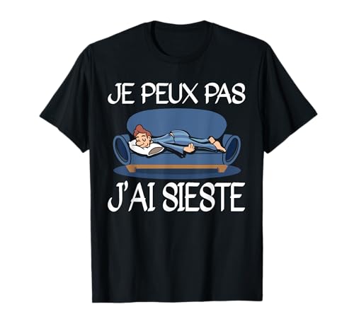 Je Peux Pas J'Ai Sieste La Flemme Cadeau Drôle Panda T-Shirt