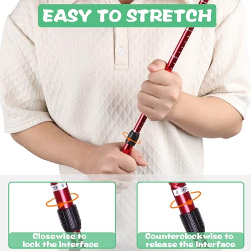 Golf Putters Adjustable 2 Pack with 2 Golf Ball (Red and Blue) - Thumbnail 3
