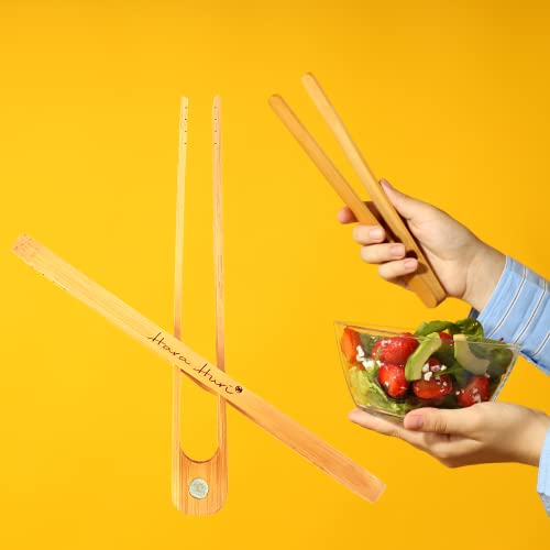 Pinça magnética de bambu para torradeira 1 pinça de madeira reutilizável resistente ao calor de 22 c