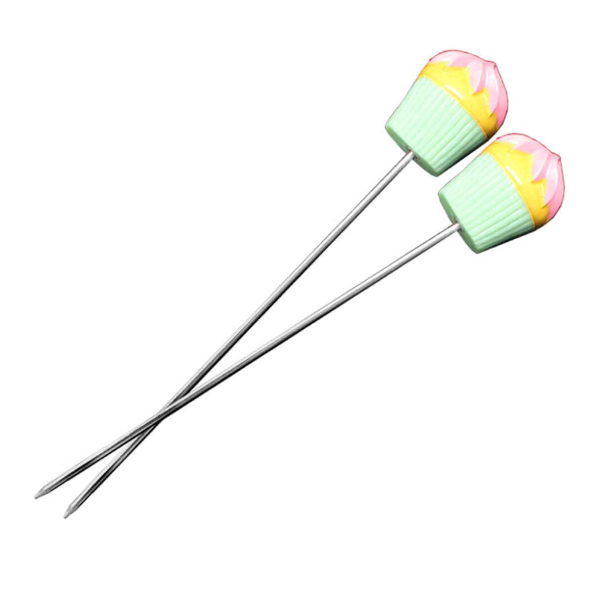 BESTonZON Cookie Cake Tester Baking Tools Cake Needle Biscuit Needle Cake Tester Baking Tool Optional Green Frosting Cake Tester