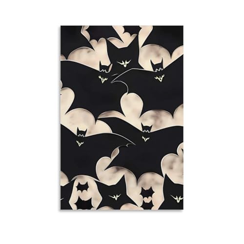 Impression sur toile moderne chauve-souris art mural salon contemporain